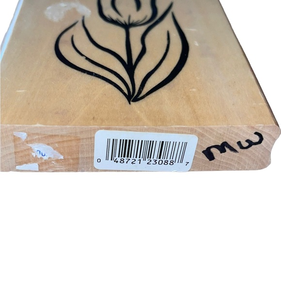 Anita's Brand Single Tulip Flower 4 1/2"x3 1/2" Rubber Stamp - Picture 2 of 4